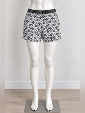 BODEN White & Black Chino Style Women Shorts size 8